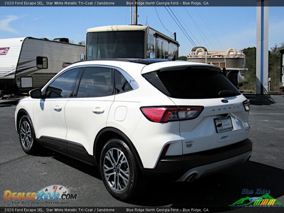 2020 Ford Escape SEL Star White Metallic Tri-Coat / Sandstone Photo #3