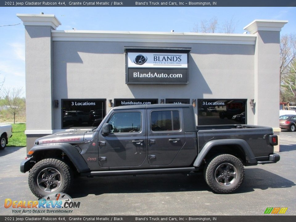 2021 Jeep Gladiator Rubicon 4x4 Granite Crystal Metallic / Black Photo #1