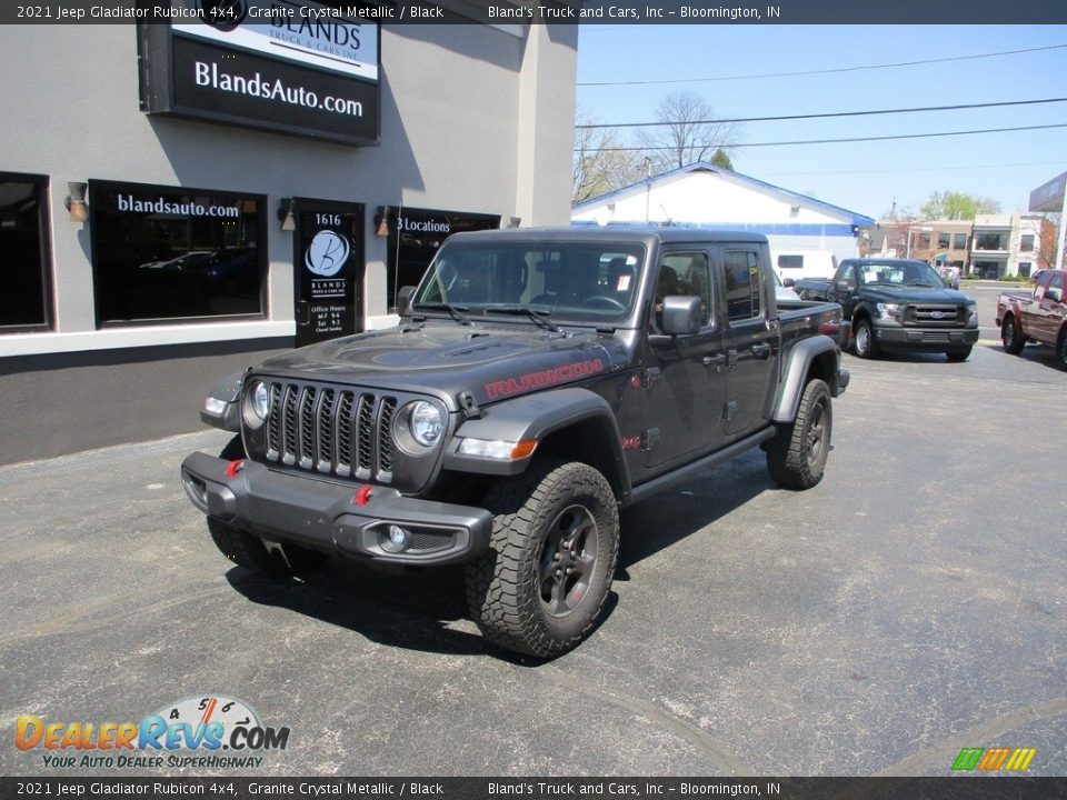 2021 Jeep Gladiator Rubicon 4x4 Granite Crystal Metallic / Black Photo #2