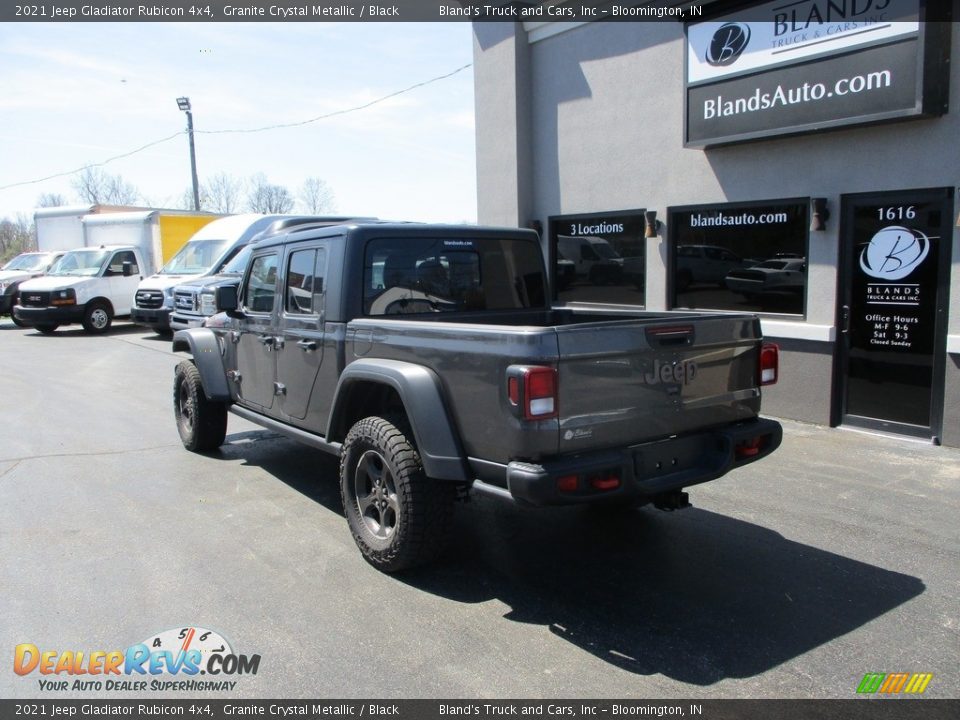 2021 Jeep Gladiator Rubicon 4x4 Granite Crystal Metallic / Black Photo #3