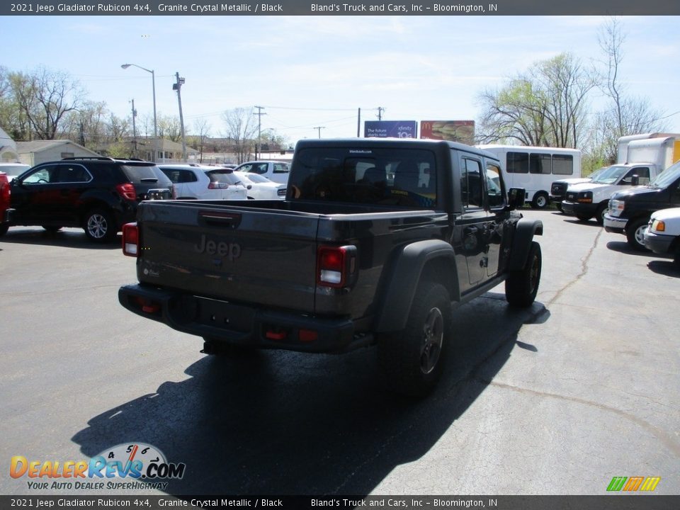 2021 Jeep Gladiator Rubicon 4x4 Granite Crystal Metallic / Black Photo #4