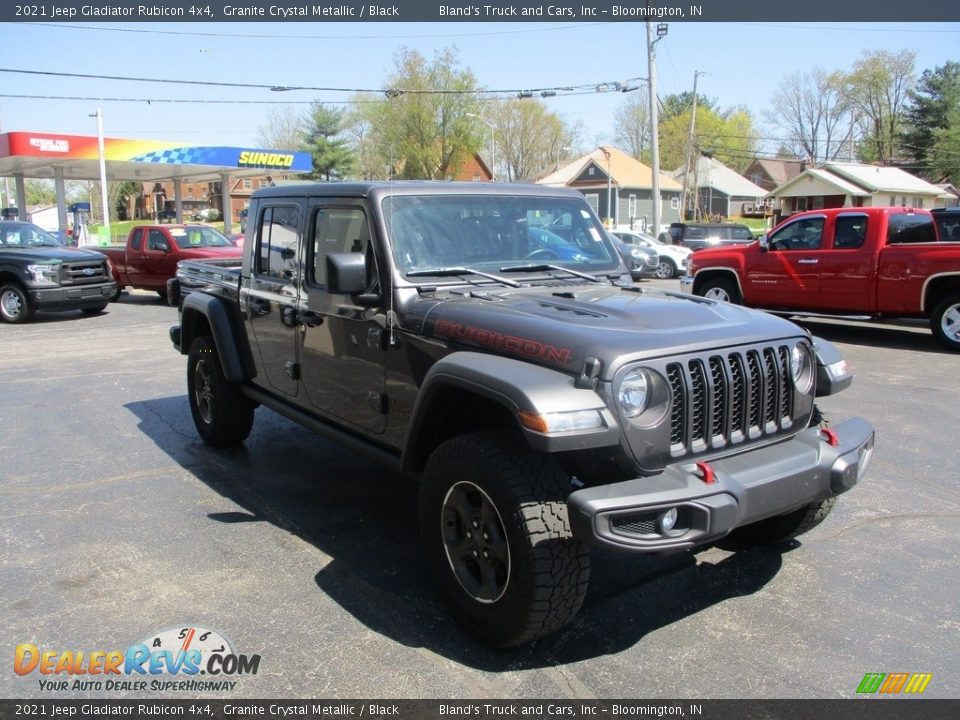 2021 Jeep Gladiator Rubicon 4x4 Granite Crystal Metallic / Black Photo #5