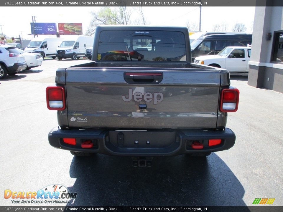 2021 Jeep Gladiator Rubicon 4x4 Granite Crystal Metallic / Black Photo #23