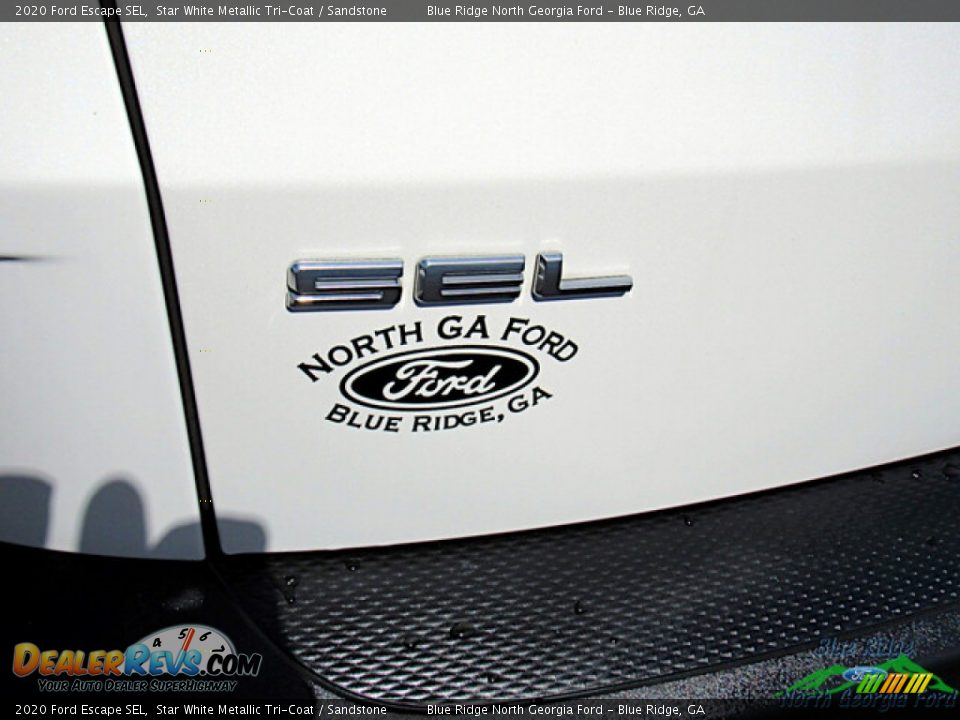 2020 Ford Escape SEL Star White Metallic Tri-Coat / Sandstone Photo #31