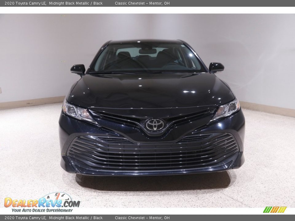 2020 Toyota Camry LE Midnight Black Metallic / Black Photo #2