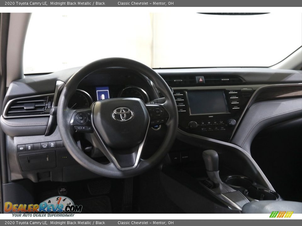 2020 Toyota Camry LE Midnight Black Metallic / Black Photo #6