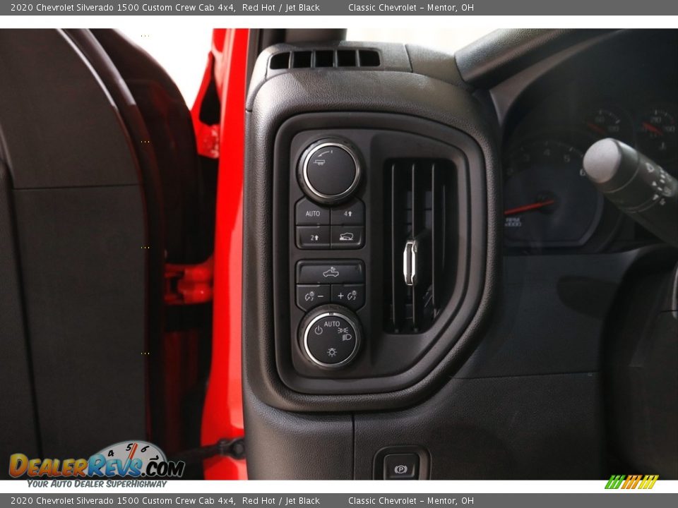 2020 Chevrolet Silverado 1500 Custom Crew Cab 4x4 Red Hot / Jet Black Photo #6
