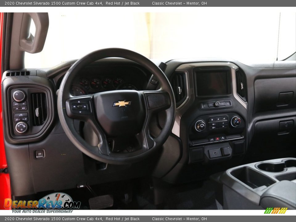 2020 Chevrolet Silverado 1500 Custom Crew Cab 4x4 Red Hot / Jet Black Photo #7