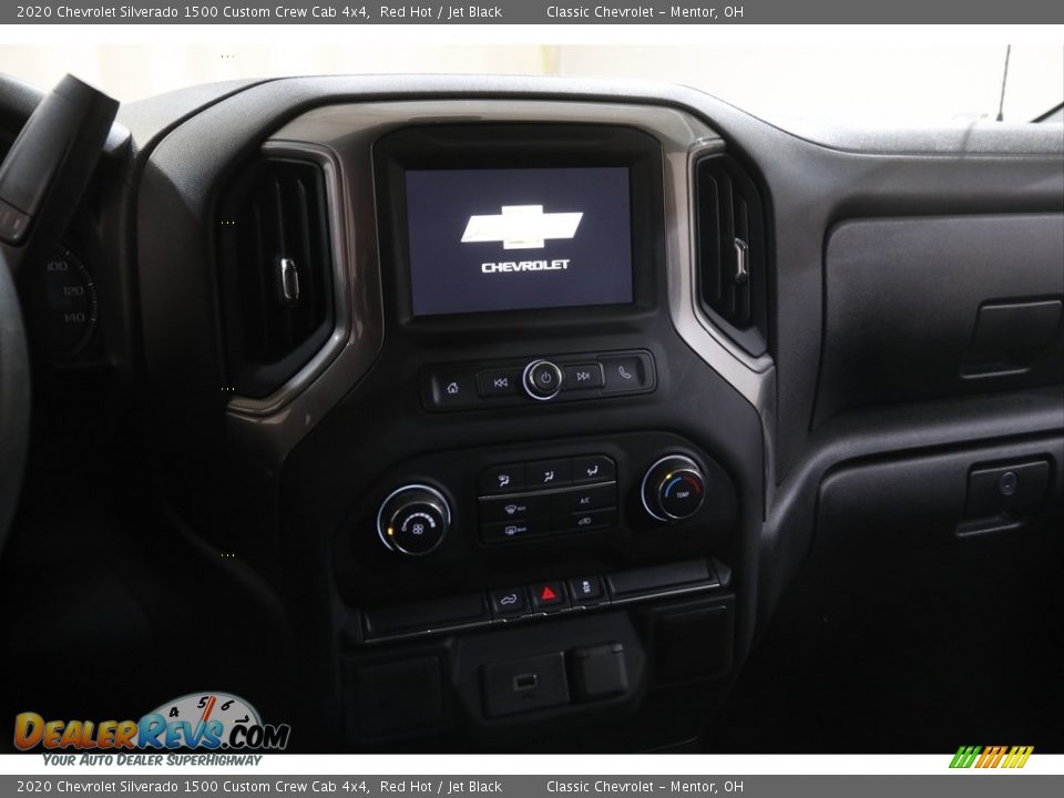 2020 Chevrolet Silverado 1500 Custom Crew Cab 4x4 Red Hot / Jet Black Photo #10