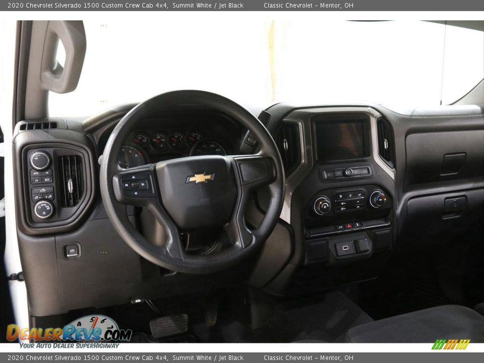 2020 Chevrolet Silverado 1500 Custom Crew Cab 4x4 Summit White / Jet Black Photo #7