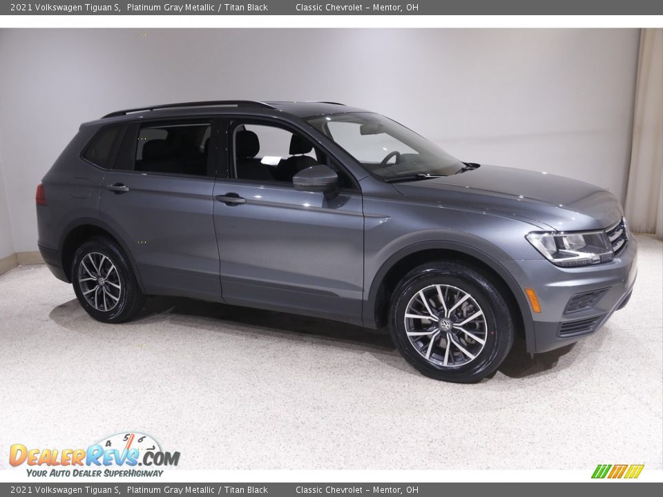 2021 Volkswagen Tiguan S Platinum Gray Metallic / Titan Black Photo #1