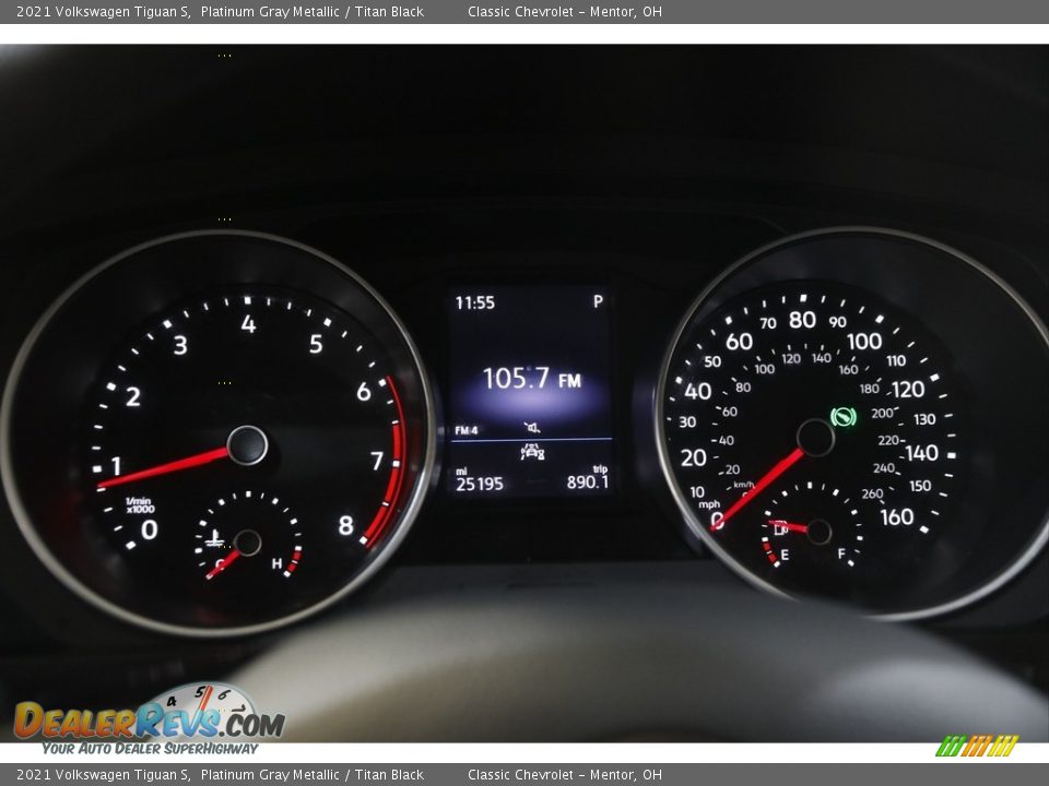 2021 Volkswagen Tiguan S Platinum Gray Metallic / Titan Black Photo #8