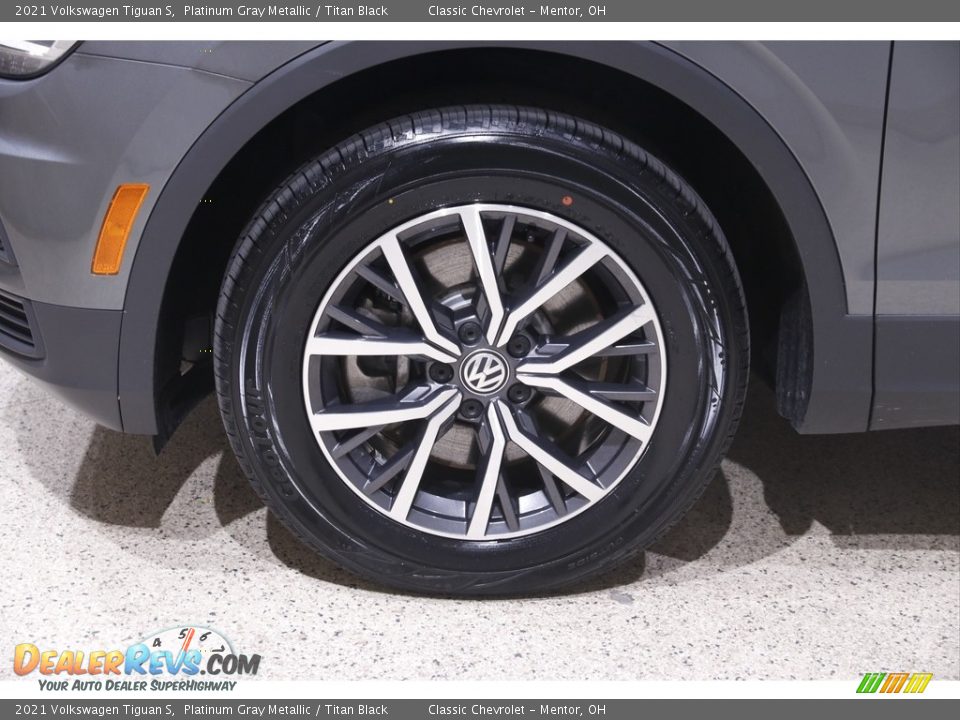2021 Volkswagen Tiguan S Platinum Gray Metallic / Titan Black Photo #20