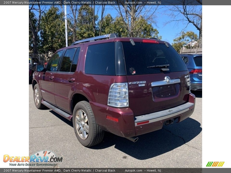 2007 Mercury Mountaineer Premier AWD Dark Cherry Metallic / Charcoal Black Photo #3