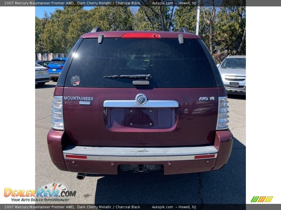 2007 Mercury Mountaineer Premier AWD Dark Cherry Metallic / Charcoal Black Photo #4