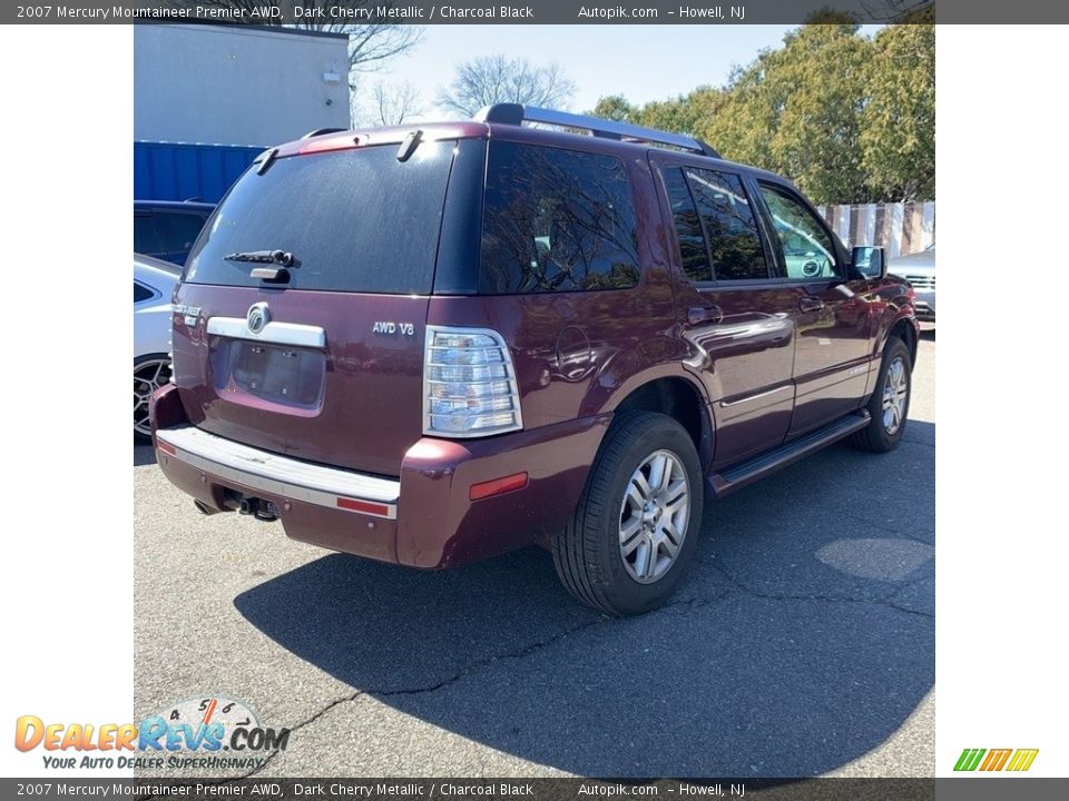 2007 Mercury Mountaineer Premier AWD Dark Cherry Metallic / Charcoal Black Photo #5