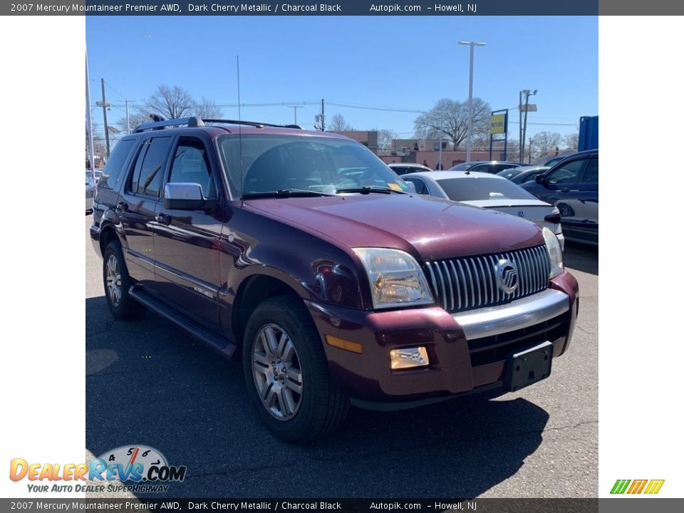 2007 Mercury Mountaineer Premier AWD Dark Cherry Metallic / Charcoal Black Photo #7