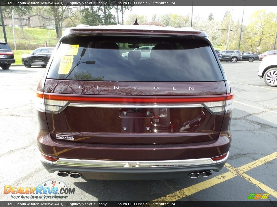 2020 Lincoln Aviator Reserve AWD Burgundy Velvet / Ebony Photo #3