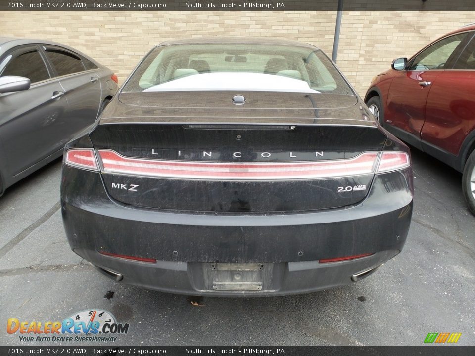 2016 Lincoln MKZ 2.0 AWD Black Velvet / Cappuccino Photo #3