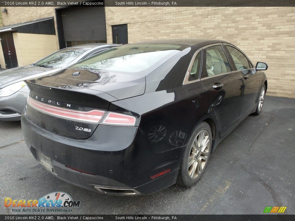 2016 Lincoln MKZ 2.0 AWD Black Velvet / Cappuccino Photo #4