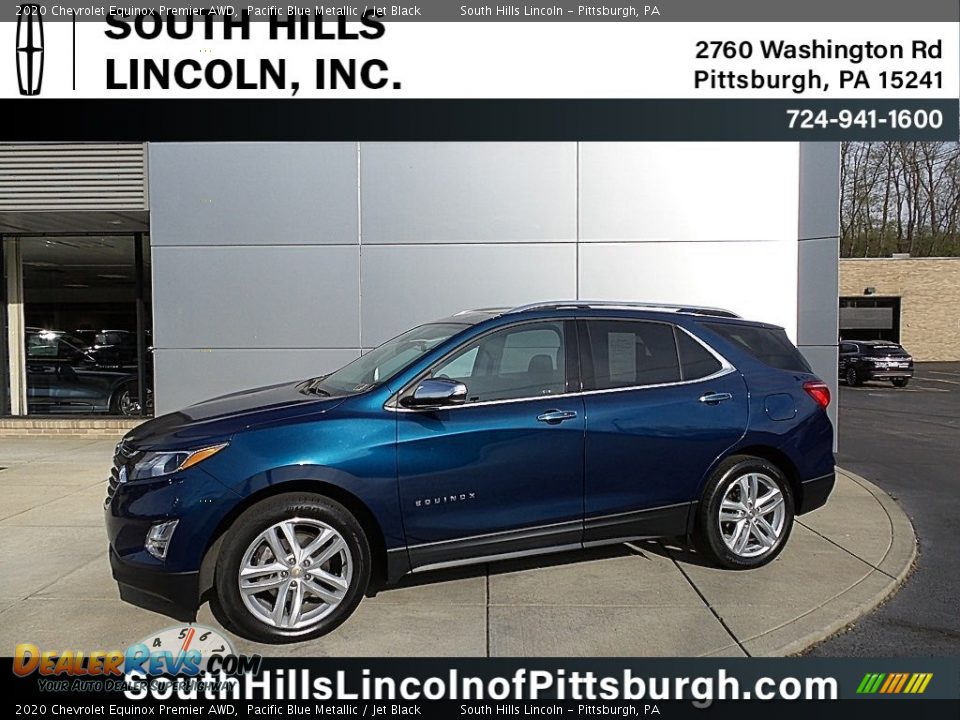 2020 Chevrolet Equinox Premier AWD Pacific Blue Metallic / Jet Black Photo #1