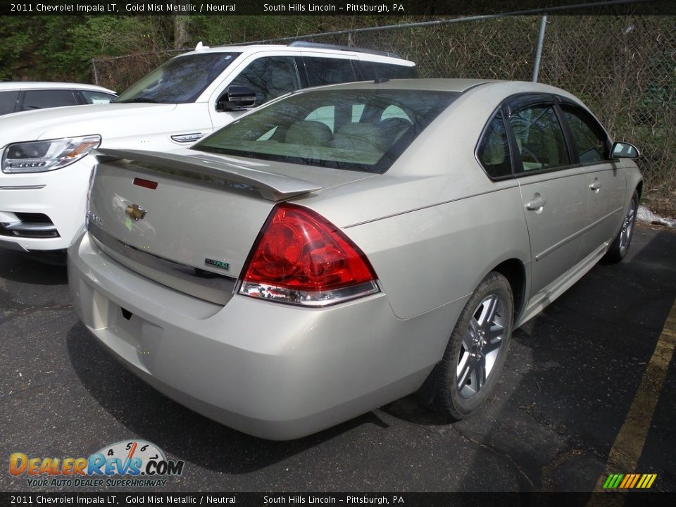 2011 Chevrolet Impala LT Gold Mist Metallic / Neutral Photo #4