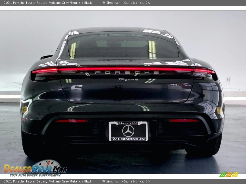 2021 Porsche Taycan Sedan Volcano Grey Metallic / Black Photo #3