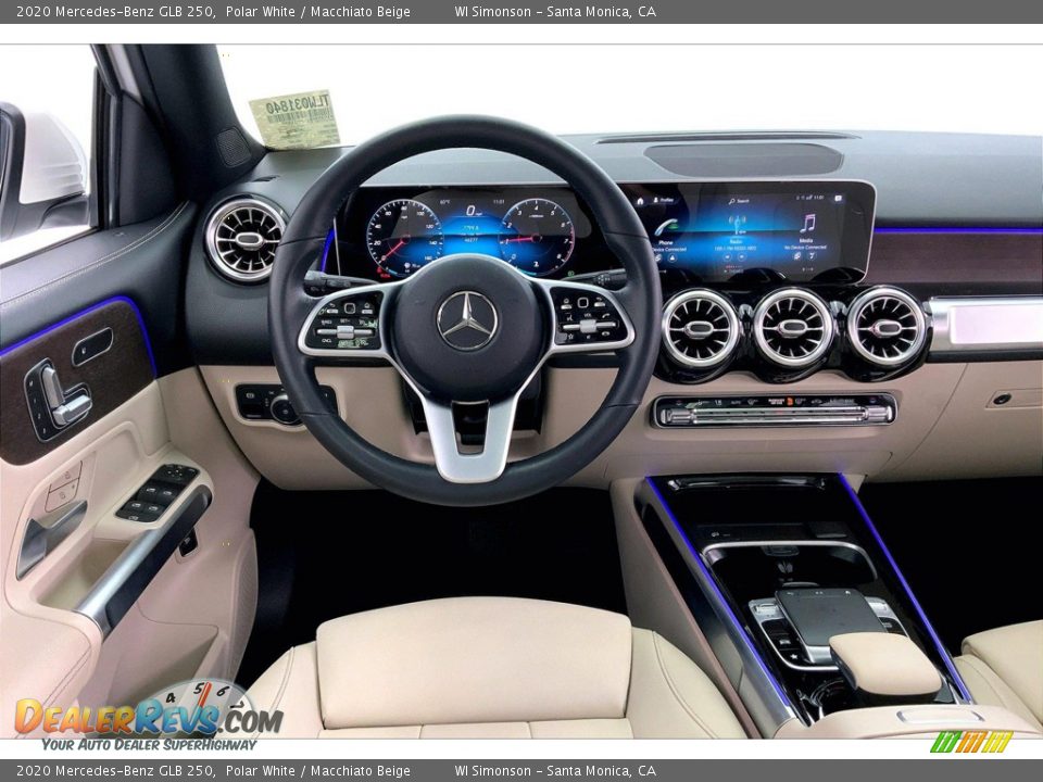 2020 Mercedes-Benz GLB 250 Polar White / Macchiato Beige Photo #4