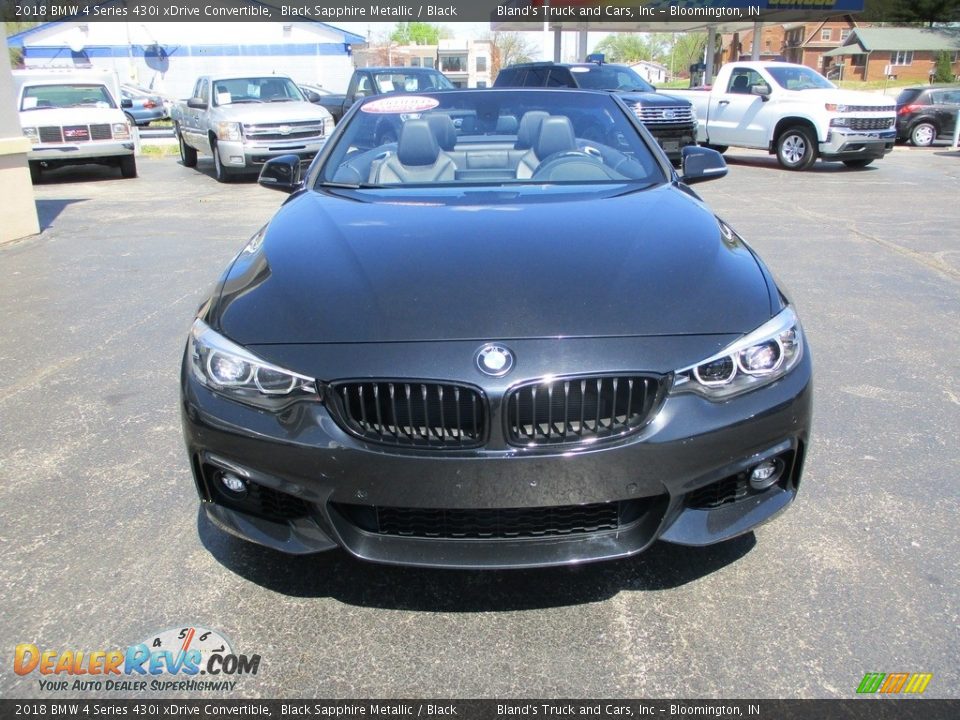 2018 BMW 4 Series 430i xDrive Convertible Black Sapphire Metallic / Black Photo #29