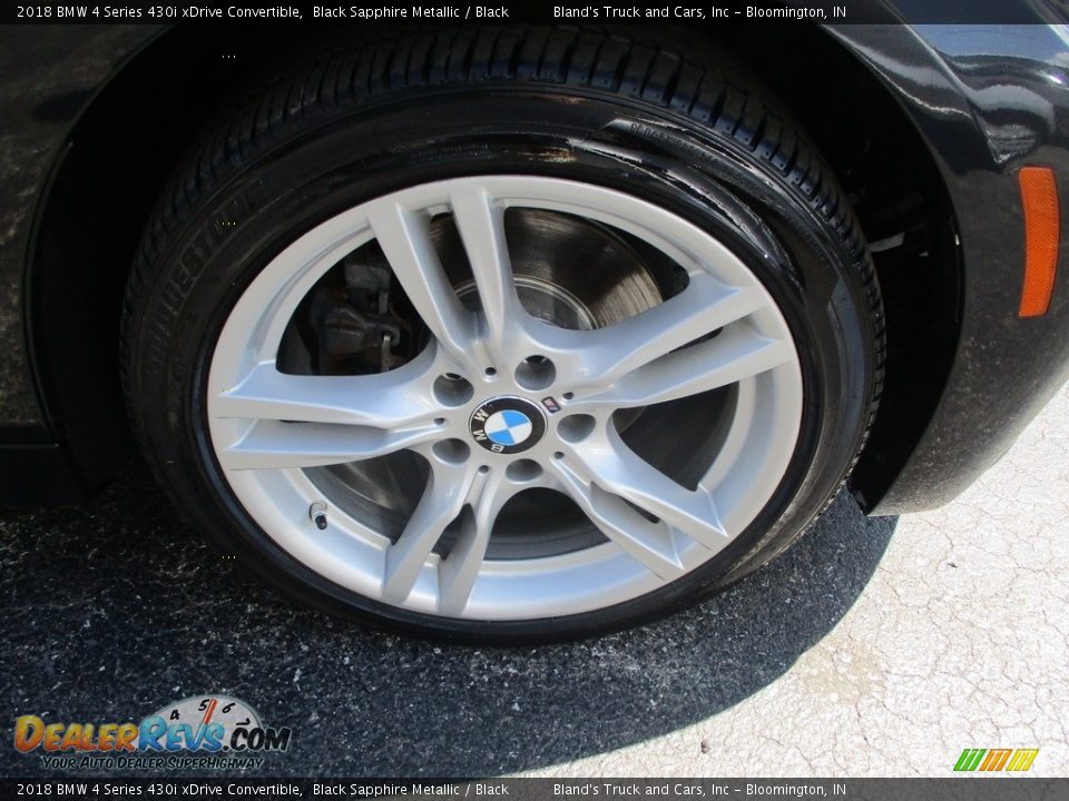 2018 BMW 4 Series 430i xDrive Convertible Black Sapphire Metallic / Black Photo #30