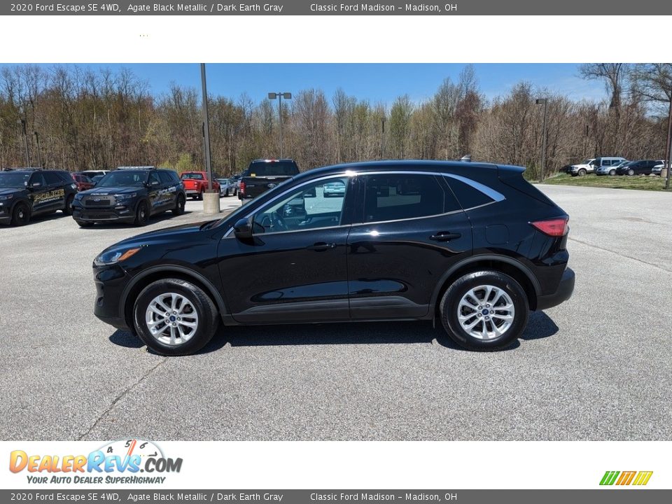 2020 Ford Escape SE 4WD Agate Black Metallic / Dark Earth Gray Photo #2