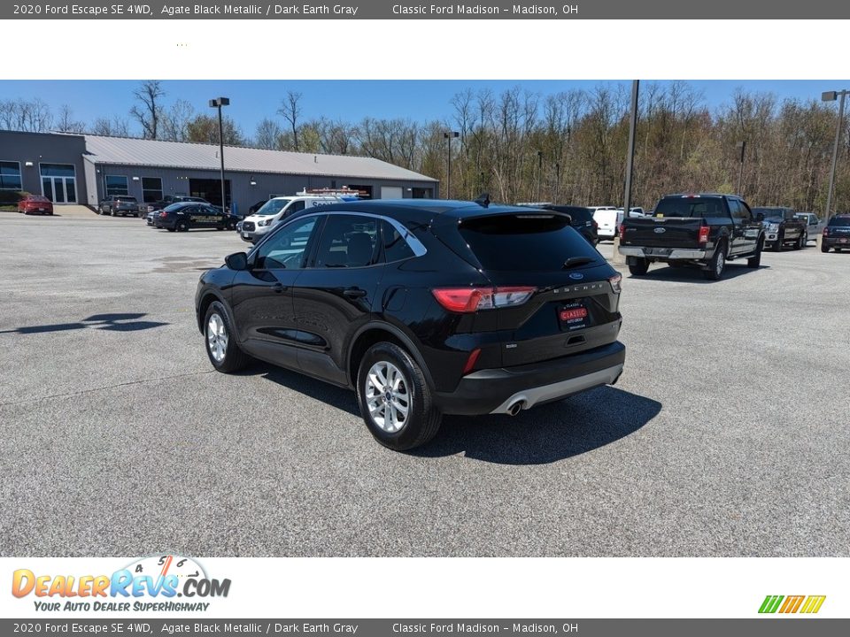 2020 Ford Escape SE 4WD Agate Black Metallic / Dark Earth Gray Photo #3