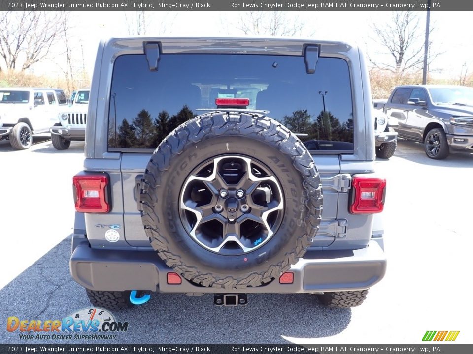 2023 Jeep Wrangler Unlimited Rubicon 4XE Hybrid Sting-Gray / Black Photo #4