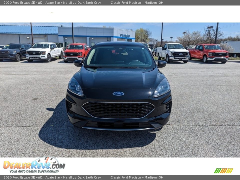 2020 Ford Escape SE 4WD Agate Black Metallic / Dark Earth Gray Photo #8