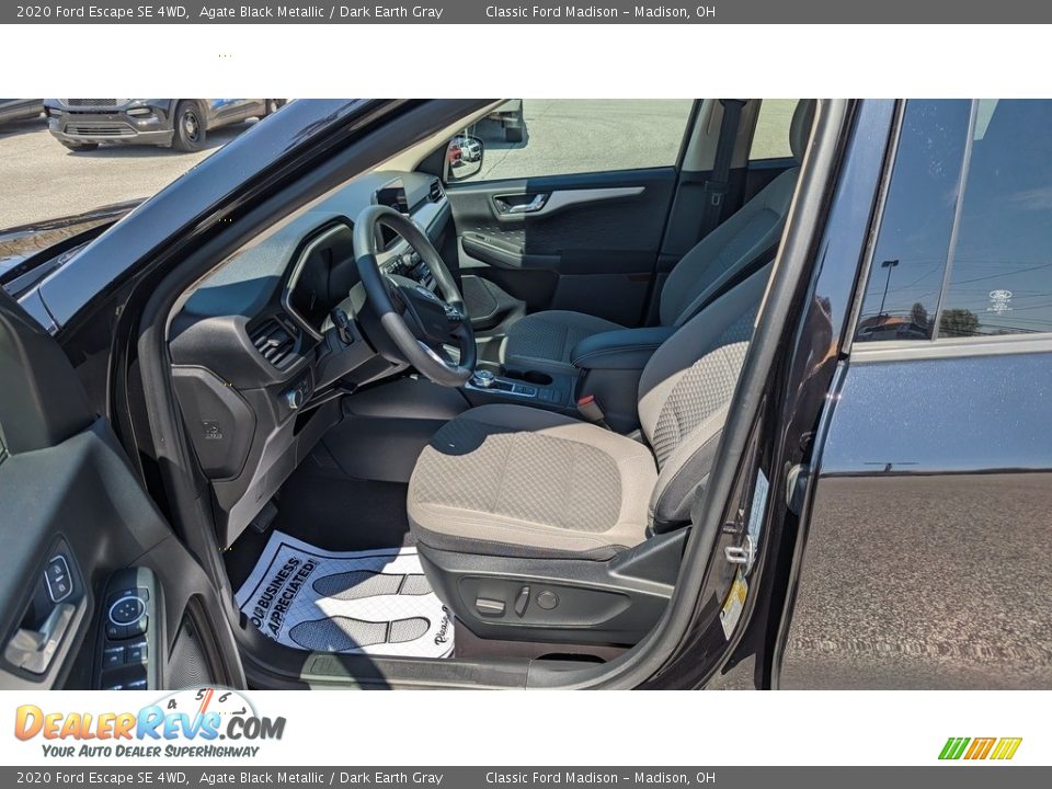 2020 Ford Escape SE 4WD Agate Black Metallic / Dark Earth Gray Photo #10