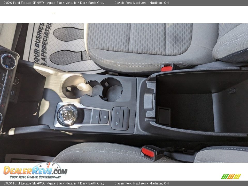 2020 Ford Escape SE 4WD Agate Black Metallic / Dark Earth Gray Photo #12