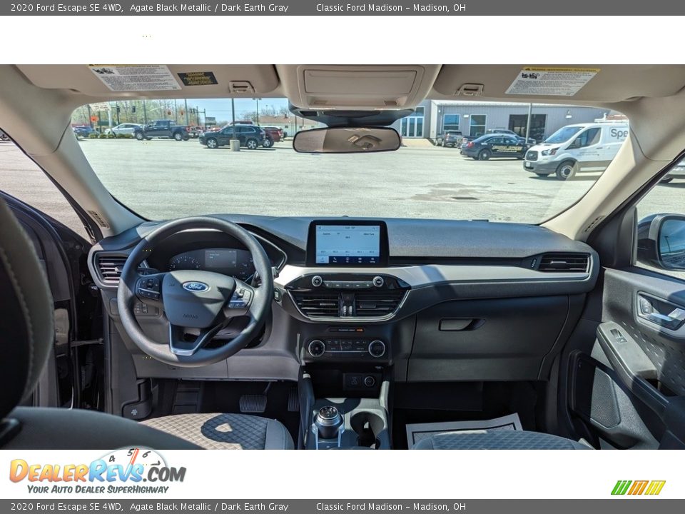 2020 Ford Escape SE 4WD Agate Black Metallic / Dark Earth Gray Photo #15