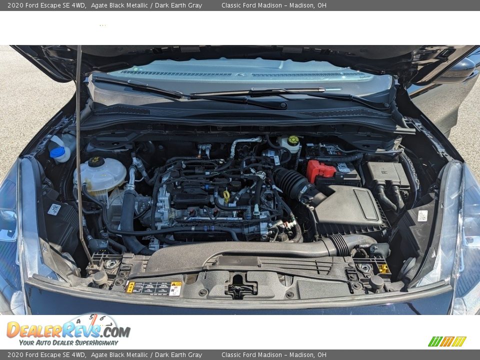 2020 Ford Escape SE 4WD Agate Black Metallic / Dark Earth Gray Photo #25