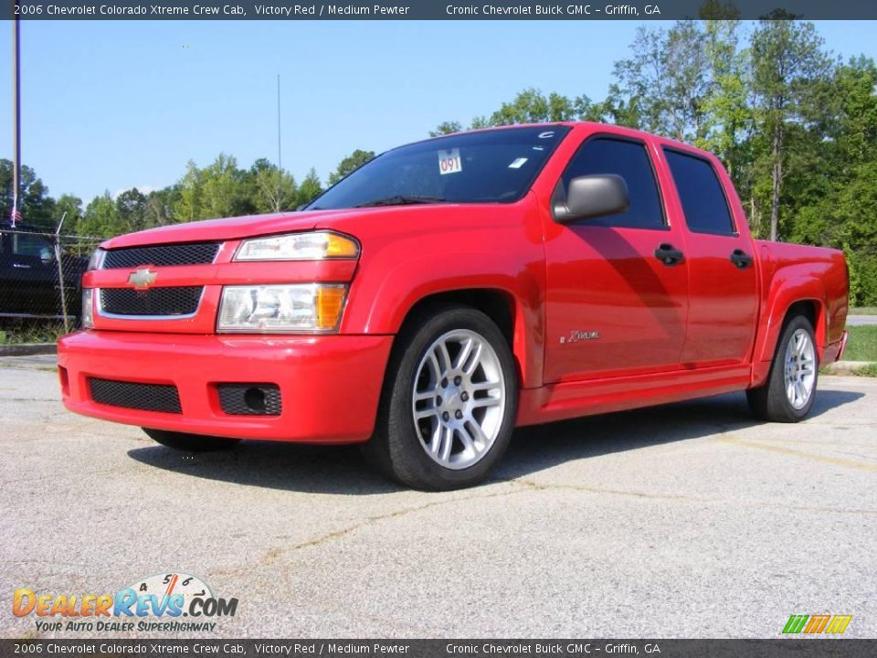 2006 Chevrolet Colorado Xtreme Crew Cab Victory Red / Medium Pewter Photo #2