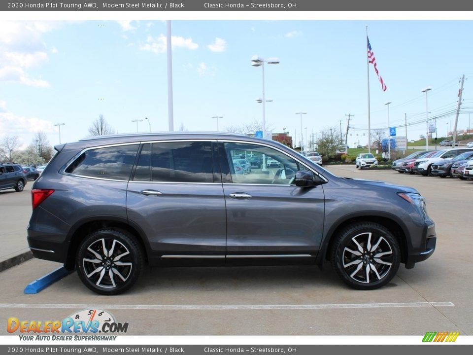 2020 Honda Pilot Touring AWD Modern Steel Metallic / Black Photo #4
