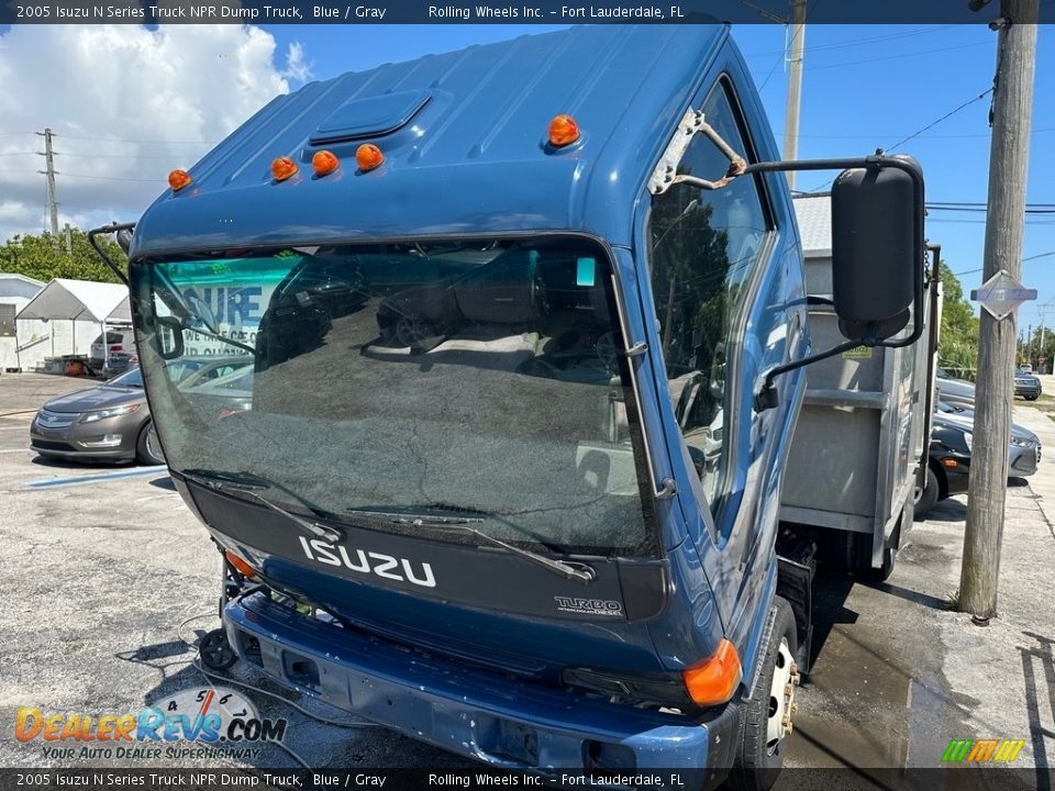 2005 Isuzu N Series Truck NPR Dump Truck Blue / Gray Photo #4