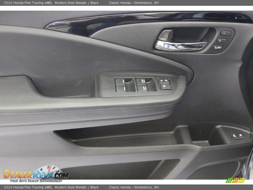 2020 Honda Pilot Touring AWD Modern Steel Metallic / Black Photo #14