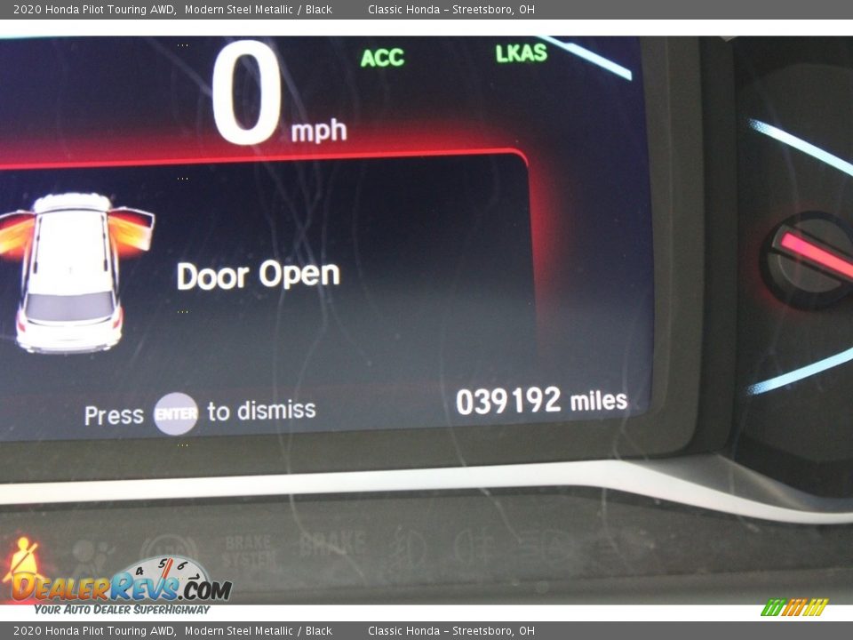 2020 Honda Pilot Touring AWD Modern Steel Metallic / Black Photo #22