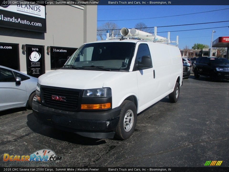 2018 GMC Savana Van 2500 Cargo Summit White / Medium Pewter Photo #2