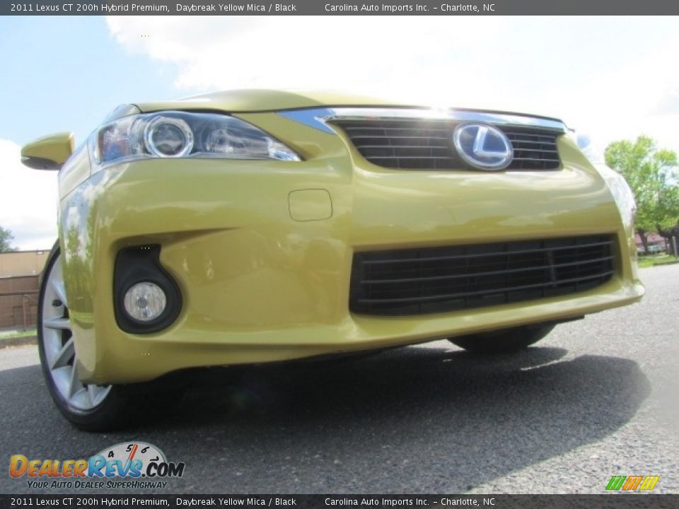 2011 Lexus CT 200h Hybrid Premium Daybreak Yellow Mica / Black Photo #2