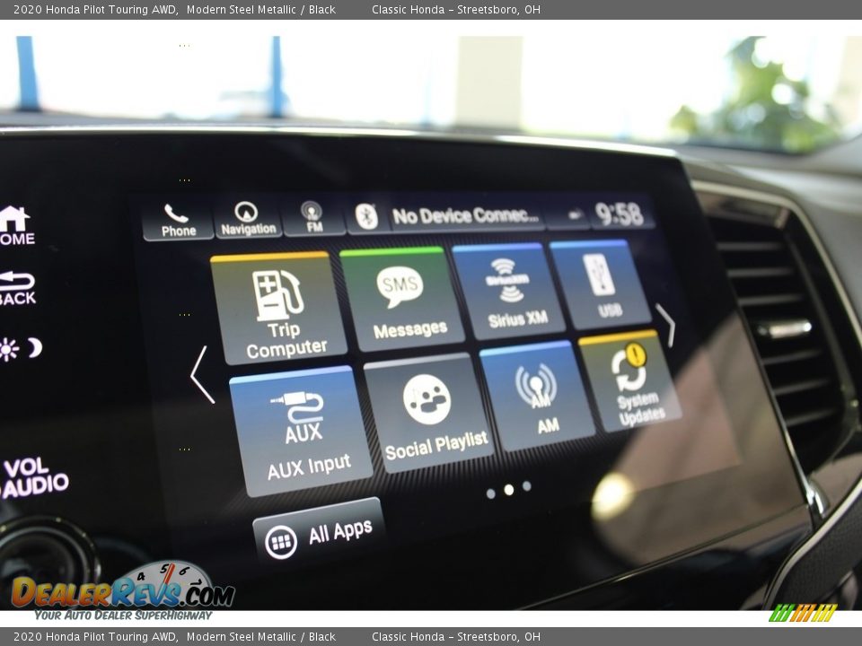 2020 Honda Pilot Touring AWD Modern Steel Metallic / Black Photo #28