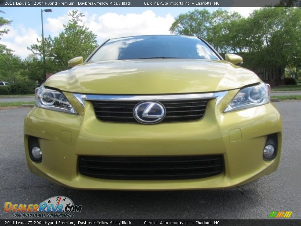 2011 Lexus CT 200h Hybrid Premium Daybreak Yellow Mica / Black Photo #4