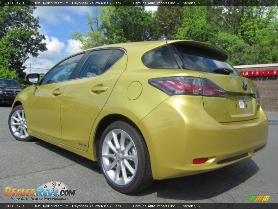 2011 Lexus CT 200h Hybrid Premium Daybreak Yellow Mica / Black Photo #8