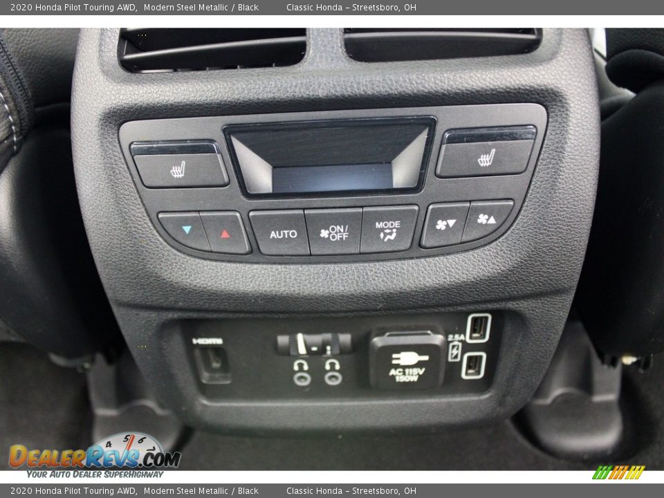 2020 Honda Pilot Touring AWD Modern Steel Metallic / Black Photo #36