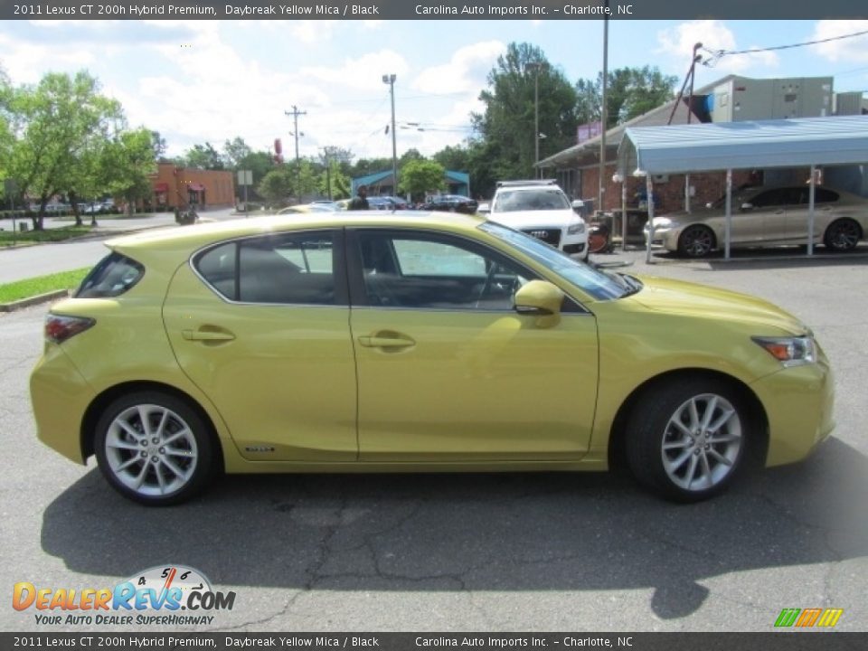 2011 Lexus CT 200h Hybrid Premium Daybreak Yellow Mica / Black Photo #11